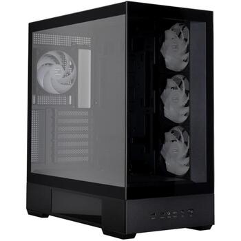 Zalman P40 DS ATX Mid Tower корпус, 4 x 120mm ARGB вентилятора, черный, 9.1-дюймовый ЖК-дисплей, 420mm GPU, 165mm CPU кулер (P40 DS BLACK)