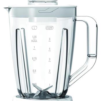 Tefal Блендер Blendforce II BL420131, 600 Вт, 2 л, пластиковая чаша, дробление льда, белый (BL420131)
