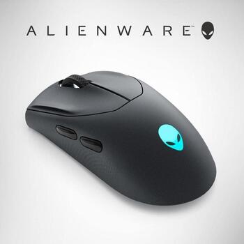 Dell Vadu spēļu pele AW720M 545-BBDN, 26000 DPI, 8 pogas, bezvadu, melna krās. (545-BBDN)