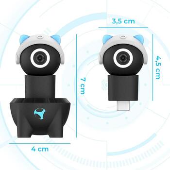 Subsonic Gaismas slēdzis SA5752-1, 1080p, 30fps, USB Type-C, sejas izsekošana, privātuma pārsegs (SA5752-1)