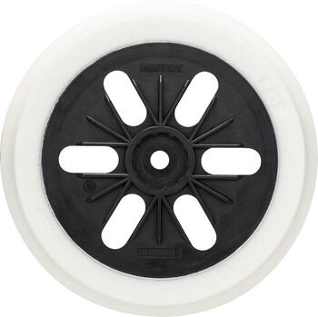 Gumijas slīpšķīvis D 150 mīksts, Ekscentra slīpmašīnām SLĪPĒŠANAS PAMATNE AR 6 ATVERĒM, 2608601115, BOSCH (2608601115)