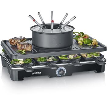Severin RG 2347, fondī un rakletes kombinācija, 1400W, keramikas pārklājums, 8 personām, LED termostats (2347)