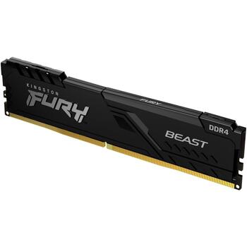 Kingston Оперативная память (RAM) Fury Beast KF432C16BBK2/16, 16 ГБ, 3200 МГц, 1.35 В, комплект из 2 модулей, CL17 (KF432C16BBK2/16)