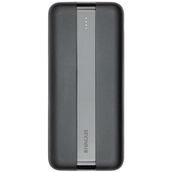 Rivacase Power Bank VA2081 BLACK, 20000 мАч, 3.7 В, 10 Вт, 2xUSB Type-A, 1xUSB Type-C, 3 устройства (VA2081 BLACK)