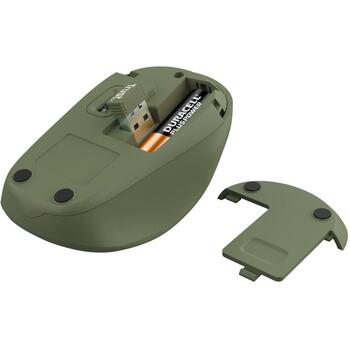 Trust USB оптическая мышь YVI+ 24552, 1600 DPI, 8м беспроводной диапазон, 4 кнопки, батарея AA (24552)