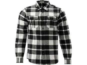 Yato Фланелевая рубашка YT-78817, XXXL, 190-196 см, 100% хлопок, 170 г/м², белый и черный, 2 нагрудных кармана (YT-78817)