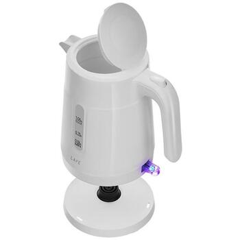 Lafe Электрический чайник Essential S LAFCZA47544, 1.0 л, 1500 Вт, белый, 360° поворотная база, индикатор уровня воды (LAFCZA47544)