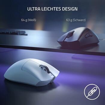 Razer datorpele Viper V4 Pro Esports RZ01-05630100-R3G1, 50000 dpi, USB-C, 6 pogas, 8000 Hz, 930 ips, 90 G, optiskie slēdži, melna (RZ01-05630100-R3G1)