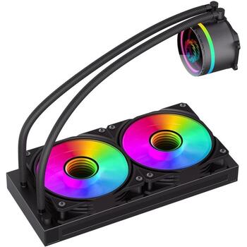 Gamemax CPU šķidrais dzesētājs ICEBURG 240 INFINITY, melns, 1.74kg, 1x67, 0.0129m3 (ICEBURG 240 INFINITY)
