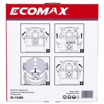Ecomax мешки для пыли EMX 25L 25-1238N&EMX, 3 шт., бумажные, 0.3 кг, совместимы с Ecomax (25-1238N&EMX)