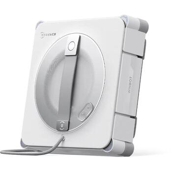 Ecovacs Logu tīrīšanas robots WINBOT W2S PRO, 66dB, 0.08L, 3kg, balts, akumulators, automātiska paliktņa pacelšana, TruEdge (WINBOT W2S PRO)