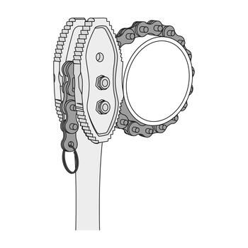 Ķēdes atslēga, maks. 76 mm LLC-802 TRUPER (LLC-802)