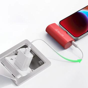 Tellur Power Bank akumulators PD202 TLL158411, 5000mAh, 5V-3A, LED indikators, ātrā uzlāde, Pass-through uzlāde (TLL158411)