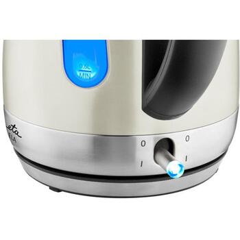 ETA Чайник ELA ETA859890070, 2100 W, 1.7 L, нержавеющая сталь, 360° вращающаяся база, кремовый, съемный фильтр (ETA859890070)