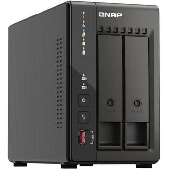 Qnap накопительный башня TS-253E-8G, 2.5GbE, 8GB RAM, 2 HDMI, 2 RJ45, 2 USB 3.2, 2.5-дюймовые SATA HDD/SSD, 2 отсека (TS-253E-8G)