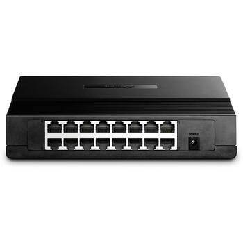 TP-LINK TL-SF1016D настольный коммутатор, 16x10/100Mbps, Auto MDI/MDIX, 2K MAC, без вентилятора, Plug and Play (TL-SF1016D)