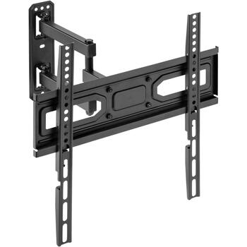 Sbox televizora kronšteins PLB-3644-2, 32-55'', 35kg, 100x100-400x400, +3°/-15°, 90° griešanās, melna (PLB-3644-2)