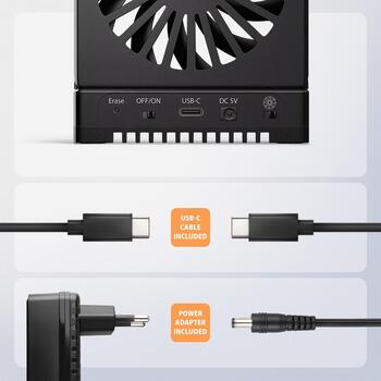 Axagon док-станция ADSA-M2C44, 4x M.2 NVMe SSD, клонирование диска без ПК (ADSA-M2C44)