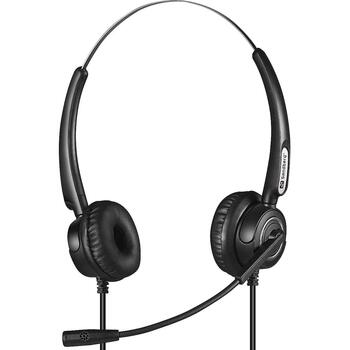 Sandberg Наушники Pro Stereo 126-30, 20 - 7000 Гц, 2,1 м, бинауральные, черные, USB Type-A, складной микрофон (126-30)