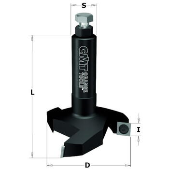 CMT frēzes asmens 663.004.11, HW Z3, S=12x50, D=60x12x80, koka frēzēšanai (663.004.11)