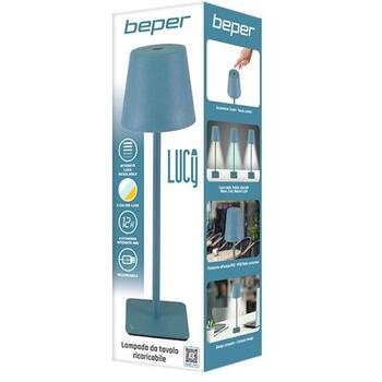 Beper Настольная лампа P207ILI200, 5 В, 70 лм, 2.3 Вт, IP65, перезаряжаемая, USB зарядка, регулируемый свет (P207ILI200)