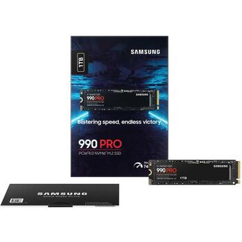 Samsung SSD M.2 MZ-V9P1T0BW 1TB, скорость чтения 7450 MB/s, скорость записи 6900 MB/s, PCIe 4.0, NVMe 2.0, V-NAND MLC (MZ-V9P1T0BW)