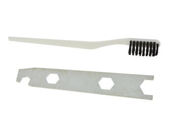 Geko Smidzinātājpistole krāsām G01105, 0,8mm, 125ml, 3,0bar, 170l/min, alumīnija korpuss, regulējami gaisa un šķidruma iestatījumi (G01105)