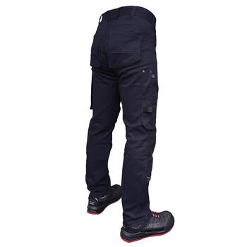 Pesso darba bikses KD215M C56, tumši zilas, 98% kokvilna, 2% elastāns, 260 g/m², pastiprinātas, ceļgalu sargu kabatas (KD215M_C56)