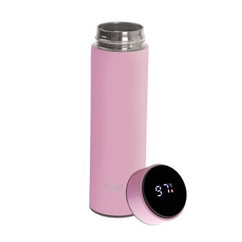 Термобутылка из нержавеющей стали AD 4506P 500 ml двойная стенка с изоляцией Розовая Adler (AD 4506 pink)