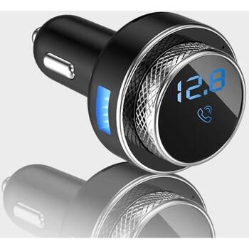 Manta FM модулятор TFM101 STREAM, QC3.0, Bluetooth 5.0, MicroSD слот, USB порт, LED дисплей, 12V (TFM101 STREAM)
