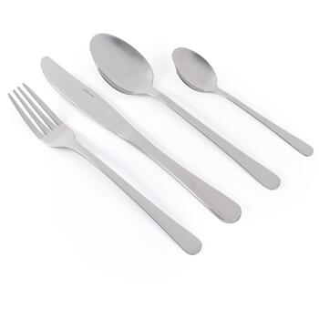 Salter Galda piederumu komplekts BW065272EU7, 16 gab., sudrabs, nerūsējošais tērauds, 4 dakšiņas, 4 naži, 4 deserta karotes (BW065272EU7)