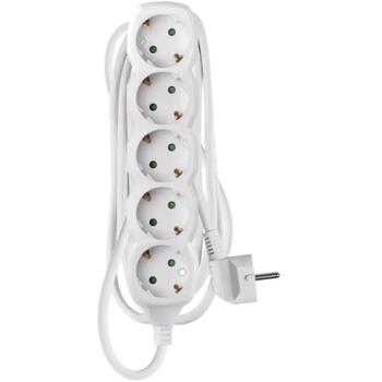Emos Удлинитель P0523R, 3м, 5×2P+PE ГЕРМАНСКИЙ, ПВХ, 3680Вт, защита от детей (P0523R)