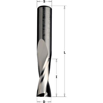 CMT Frēzes asmens SOLID T.C. 191.850.11, D=5mm, H=17mm, L=60mm, Z2, RH (191.850.11)