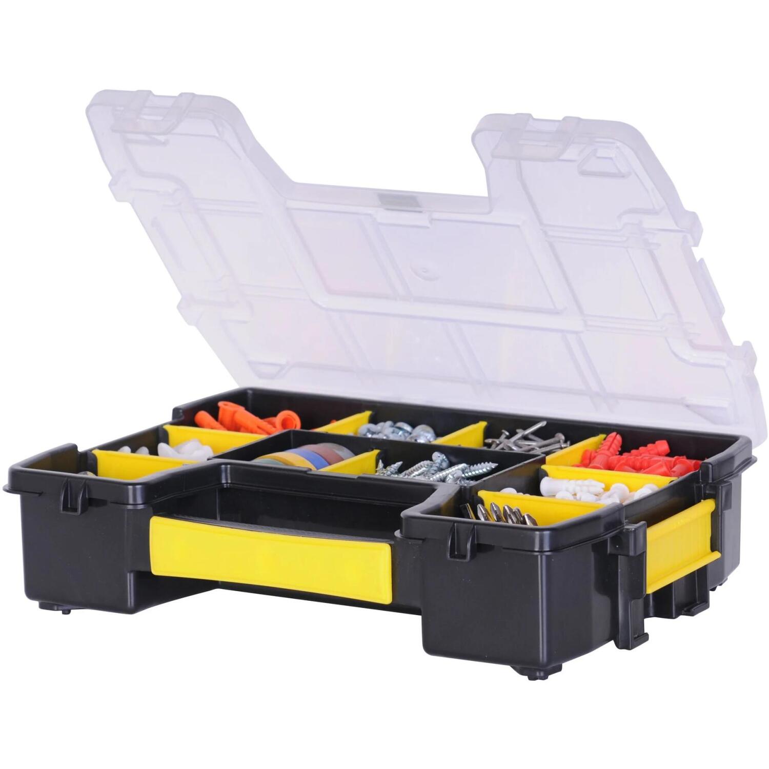 Stanley органайзер STST1-70720, 3л, 10 отделений, 8 съемных разделителей, крышка из полипропилена, ручка для переноски (STST1-70720)