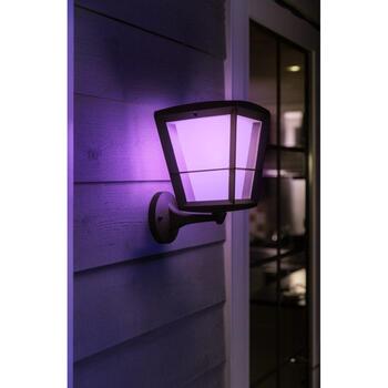 Philips Hue уличный настенный светильник Econic 8718696170571, 15Вт, 1140лм, IP44, 2000-6500K, LED, черный, диммируемый, Bluetooth (8718696170571)