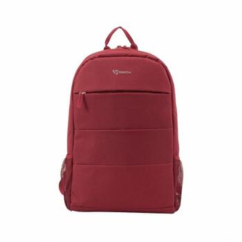 Sbox Mugursoma NSS-19044D, 15,6 collas, 2 polsterēti nodalījumi, 2 sānu kabatas, 600D poliesters, bordo (NSS-19044D)