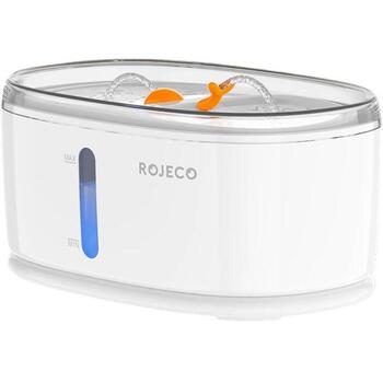Rojeco RYSJ-13 фонтан для питомцев, 2,5л, 30дБ, 4-слойный фильтр, 2 миски, беспроводной (RYSJ-13)