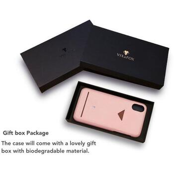VixFox Чехол CSBS-iPh-XS-pink, 5.8'', розовый, Совместим с Apple iPhone XS/X, веганская кожа, нескользящая поверхность (CSBS-iPh-XS-pink)