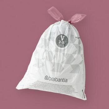 BRABANTIA atkritumu tvertņu maisiņi, 2-3 l, (V) (40 gab) (100253)