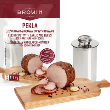 Browin Соль для засолки с чесноком и травами МОДЕЛЬ 410022, 100 г, подходит для варки ветчины (410022)