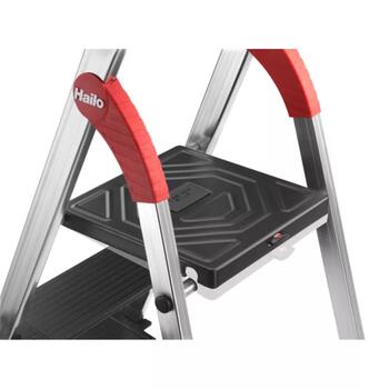 HAILO L100 TopLine 038050707, 7 pakāpieni, 150 kg, 350 cm, alumīnijs, drošības kronšteins, platformas bloķēšana (038050707)