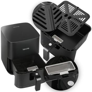 Lovio Gaisa fritieris LVAF001BK, 1450W, 5l, 8 programmas, karstumizturīgs rokturis, neslīdošas kājiņas (LVAF001BK)