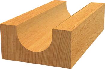 Divpus.pusap.frēze, HM R=8 mm, l=13 mm,kāts 8mm, Rokas frēzēm, malu frēzēm IELIEKTO GROPJU FRĒZE STANDARD FOR WOOD, 2608628369, BOSCH (2608628369)