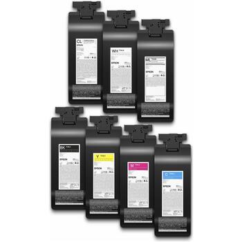 Epson T54L4 C13T54L400, 800ml, желтый, оригинал, Epson UltraChrome DG2 чернила (C13T54L400)