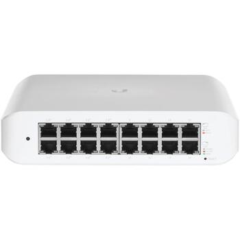 Ubiquiti UniFi коммутатор USW-Lite-16-PoE, 16 Gigabit RJ45 порты, 8 PoE+ порты 30 W, 45 W PoE бюджет, L2 (USW-Lite-16-POE)