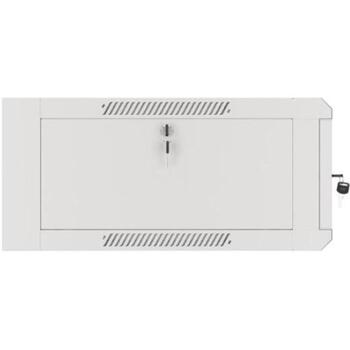 Lanberg Настенный шкаф WFFA-5604-10S, 4U, 600mm, 60kg, RAL7035, стеклянные двери, IP20 (WFFA-5604-10S)