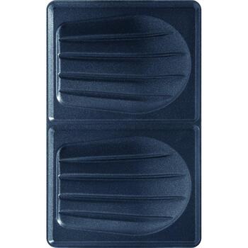Tefal Sviestmaižu plākšņu komplekts XA800112, 2 plāksnes, melns, nelīpošais pārklājums, mazgājams trauku mazgājamajā mašīnā (XA800112)