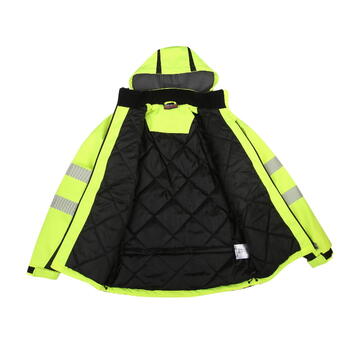 Pesso Hi-vis зимняя куртка Calgary CL2 CALGARY_G-2XL, 2XL, желтый, 10 000 мм, 3000 г/м²/24ч, Softshell, ПУ мембрана (CALGARY_G-2XL)