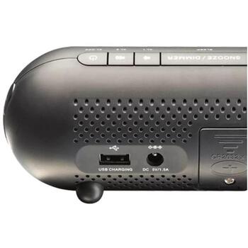 Denver Радио будильник CPR-700 111131000550, 180°, 0,9 дюйма LED, двойной будильник, USB порт (111131000550)