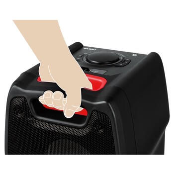 Супер праздничная Party Box для вечеринок 100W TWS Bluetooth FM USB microSD LED дисплей аккумуляторное питание чёрная SV-021689 Sven (SV-021689)